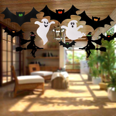 Halloween Decorative Suspended Ceiling Bat Witch Ghost Decoration Bar Mall KTV Party Festival Atmosphere Pendant