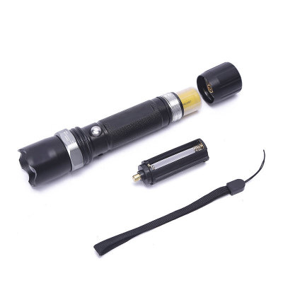 Outdoor Press Lighting Self-Defense Zoom Flashlight Mini Led Strong Light Long Shot Rechargeable Flashlight