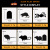 Amazon New Halloween Decorations Non-Woven Fabric Holiday DIY Decoration Atmosphere Props Black Cat Mouse Set