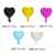Factory Direct Sales 10-Inch Heart-Shaped Aluminum Balloon Love Heart Wedding Ceremony and Wedding Room Birthday Party
