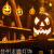 Halloween Led Pumpkin Shape Colored Light Ghost Face Bat Ghost Skull Lighting Chain Light Star Light Decorative Light