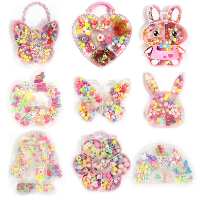 Factory Direct Sales Children's Beaded Educational Toys DIY Handmade Jewelry Accessories Concentration Training Children's Toys