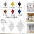 [Poly MEGA STAR] Diamond Acrylic Mirror Sticker Restaurant Aisle Stair Personality Decorative Mirror Wall Sticker