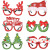 Cross-Border Christmas Decorations Adult and Children Toy Santa Snowman Antlers Glasses Christmas Decorative Gift