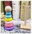 Children's Wooden Educational Toys Wooden Seven-Color Toys Towel Rainbow Tower Lap Coil Building Blocks 200032029