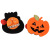 Jiuzhouhao 2022 New Felt Luminous Skull Pumpkin Brooch with Light Halloween Jewelry Ornament