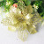 Jiuzhou Haosha Powder Hollow Simulation Christmas Flower Christmas Tree Decoration Sundries Pendant Christmas Decoration Flower Wholesale