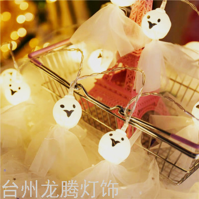 Halloween Led Fabric Doll Modeling Light Muppet Girl Student Heart Room Decorative Ornaments Romantic Colored Lights
