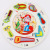 Factory Direct Sales Wooden Building Blocks Children's round Puzzle Infant Early Education Educational Wooden Puzzle