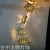 Christmas Ornamental Festoon Lamp Wood Snowflake Lighting Chain LED Christmas Tree Snowflake Lights Starry Lights