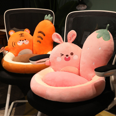 Foreign Trade Manufacturers Sell Customized Cartoon Potted Animal Waist Rest Seat Cushions Plush Cushion Lazy Sofa Office Cushion