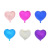 Factory Direct Sales 18-Inch Aluminum Film Love Balloon Solid Color Peach Heart Holiday Decoration Wedding Aluminum Film Balloon