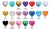 Factory Direct Sales 5-Inch Heart-Shaped Aluminum Balloon Love Heart Wedding Ceremony and Wedding Room Birthday Party