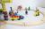 Factory Direct Sales Beech Environmental Protection Pack 70 Pieces Wooden Track Train Construction Site Crane Set Assembled Toys