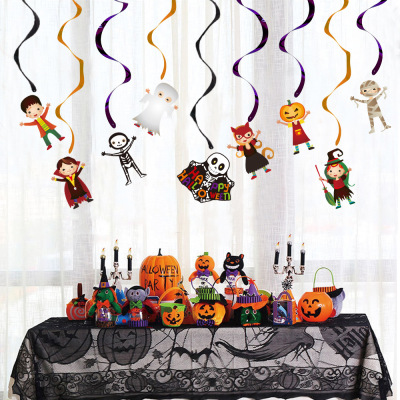 Amazon 20.22 Million Halloween Decoration Cartoon Doll Spiral Pendant Haunted House Ceiling Decoration Hanging Hanging Ornament