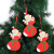 New Christmas Decoration Wooden Santa Claus Snowman Elk Pendant Christmas Tree Decorations Arrangement Shopping Mall Wholesale