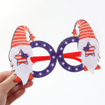 Factory Customized American Independence Day Decorative Glasses National Day Party Celebration Children Dress Up Holiday Glasses Glasses Customization
