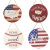 Cross-Border New Product Independence Day Wooden Doorplate National Day Decoration Home Decoration Party Props American Flag Listing