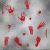 Halloween Blood Hand Print Wall Sticker Window Glass Decoration Wansheng Blood Footprints Wall Sticker