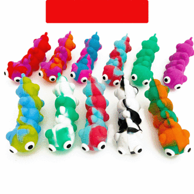 Cross-Border TikTok Popular toy Rainbow Slug Puzzle Decompression Caterpillar 3D Silicone Convex Vent Decompression Toy
