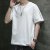 T-shirt Men's 2021 Summer Short Sleeve Fashion Brand Loose plus Size plus Size Overweight Man Trendy T-shirt Half Sleeve T Men's Elbow-Sleeved Top
