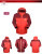 K2summit Men's Three-in-One Cotton Liner Shell Jacket Warm Waterproof Mountaineering Shell Jacket