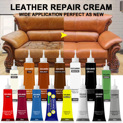 50ml Car Leather Color Repair Cream Leather Bag Leather Shoes Leather Refurbished Sofa Leather Color Repair Cream Eelhoe Color Changing Agent