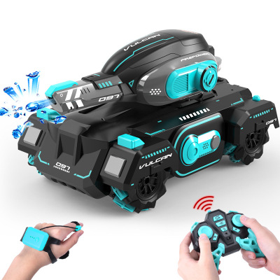 Toy Remote Control Tank Can Launch Water Bomb Tank Cross-Border Gesture Induction Stunt Car Boy RC Toy Car