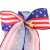 Jiuzhou Haomei Independence Day Decorative Bowknot Fine Linen Star Stripes Bow Independence Day Hanging Ornaments for Decoration