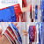 Amazon Hot American Independence Day Decoration Red, White and Blue 2 M Tinsel Curtain National Day Party Layout Bright Ribbon