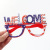 Factory Customized American Independence Day Decorative Glasses National Day Party Celebration Children Dress Up Holiday Glasses Glasses Customization