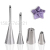 Stainless Steel Pointed Puff Nozzle Set Decorating Pastry Tube Baking Tool
