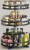 Kitchen 360 Degrees Rotating Spice Rack Special Condiments Household Oil Salt Sauce Vinegar Square round Storage Rack