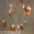 Iron Leaf LED Lighting Chain Electroplating Iron Fittings Shape Retro Nordic Style Room Decoration Girl Decorative Lamp