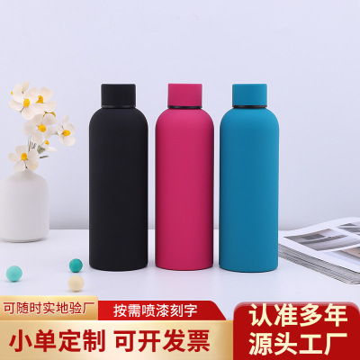 304 Stainless Steel Coke Bottle Vacuum Cup Creative Small Mouth Outdoor Sports Bottle Thick Double Wall Water Bottle Wholesale