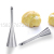 Stainless Steel Pointed Puff Nozzle Set Decorating Pastry Tube Baking Tool