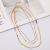 2022 New Fashion Personality Multi-Layer Chain Titanium Steel Necklace for Women All-Matching Graceful Hip Hop Clavicle Chain Jewelry Jewelry