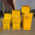 Spot Yellow Medical Waste Bag Hospital Clinic Thickened Flat Mouth Medical Litterbag Portable Plastic Packaging Bag