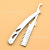 Shaver Stainless Steel Manual Shaver Hairdressing Cutting Knife Old-Fashioned Razor Barber Scraper Eye-Brow Knife Rack