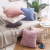 Embossed Plush Pillow Amazon Household Supplies Double-Sided Solid Color Sofa Cushion Cover Large Rabbit Fur Office Cushion