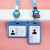 Student Bus Pass Work Permit Lanyard Retractable Can Buckle Long Lanyard ID Lanyard Cartoon Neck Rope Strap