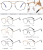 95990 New Men's Myopia Glasses Rim Glasses Frame Blue Lunar Year All-Match Anti-Blue Light Glasses Metal Glasses