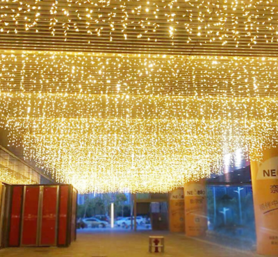 LED Ice Bar Lamp Curtain Light Starry Sky Lighting Chain Tree Brightening Shopping Mall Wedding Atmosphere Outdoor Decoration Star Light