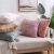 Embossed Plush Pillow Amazon Household Supplies Double-Sided Solid Color Sofa Cushion Cover Large Rabbit Fur Office Cushion