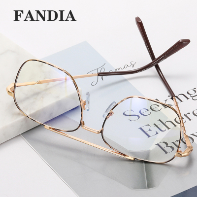 95990 New Men's Myopia Glasses Rim Glasses Frame Blue Lunar Year All-Match Anti-Blue Light Glasses Metal Glasses