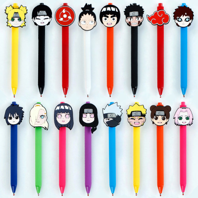 Office Supplies Candy Color Pen Holder Black Refill Gel Pen Ball Pen Hand Account Stationery Simple Cartoon Gel Pen