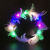 Factory Direct Sales New Feather Pattern Ring Net Red Fairy Flash Headwear Push Luminous Toys Small Gifts Wholesale