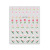 Spring Tulip Nail Stickers Spring Cute Flower Pink Waterproof Paste Chain Link Fencing Red New Nail Sticker Decoration