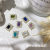 Rhinestone Zircon Manicure Super Flash Flat High-End Luxury High Color Retention Japanese Style Internet Hot Square Diamond Nail Jewelry