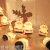 Christmas LED Colored Lamp Santa Claus Head Shape Battery Box String Lights Snowman Christmas Tree Atmosphere Decorative Lights